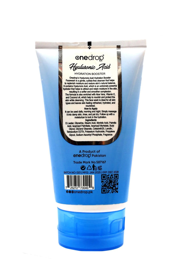 One Drop Hyaluronic Acid Facewash 120ml OneDropPak
