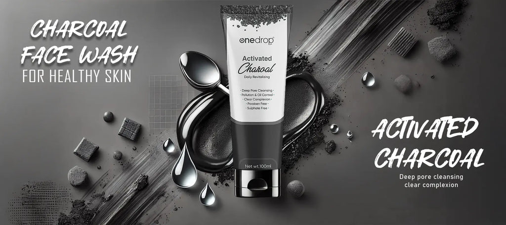 Activated-Charcoal-Facewash-A-Simple-Step-to-Glowing-Skin OneDropPak