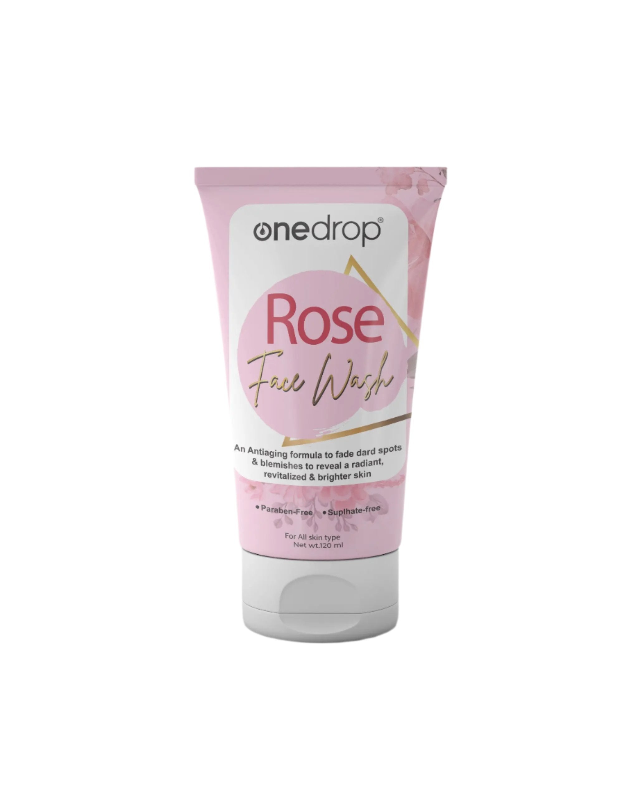 ONEDROP ROSE FACE WASH 120ML OneDropPak