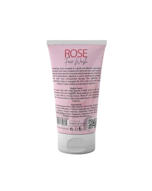 ONEDROP ROSE FACE WASH 120ML OneDropPak