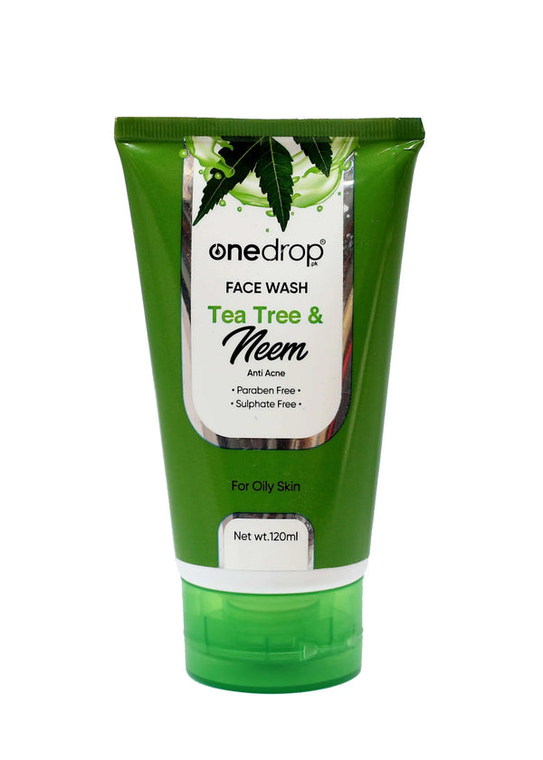 ONEDROP TEA TREE&NEEM FACE WASH 120ML OneDropPak