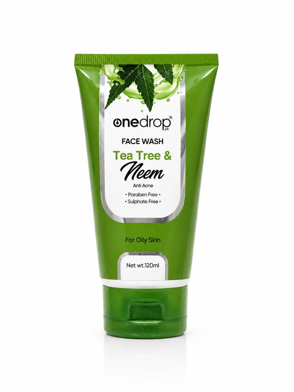 ONEDROP TEA TREE&NEEM FACE WASH 120ML OneDropPak