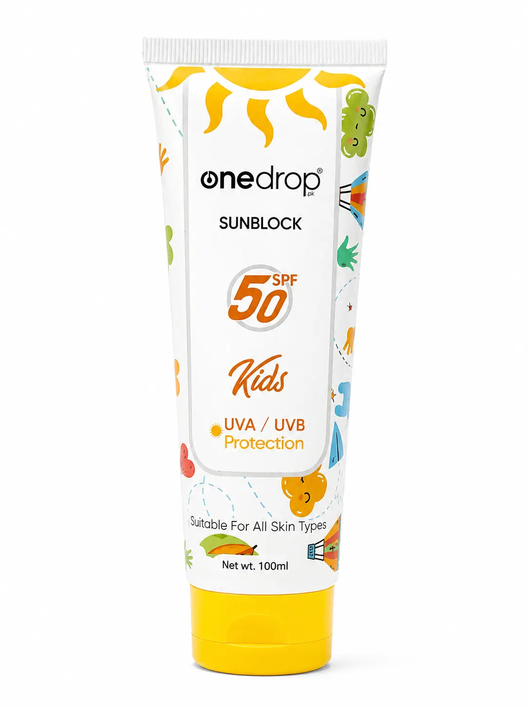 One Drop Sunblock Kids 50spf 100ml OneDropPak