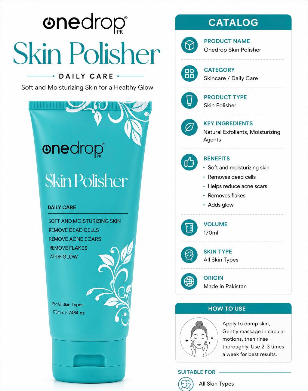 One Drop Skin Polisher 170ml OneDropPak